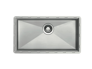 32 inch Flush Mount Large Single Bowl Stainless Steel Sink - Bologna TZ Z762 - Sink Depot